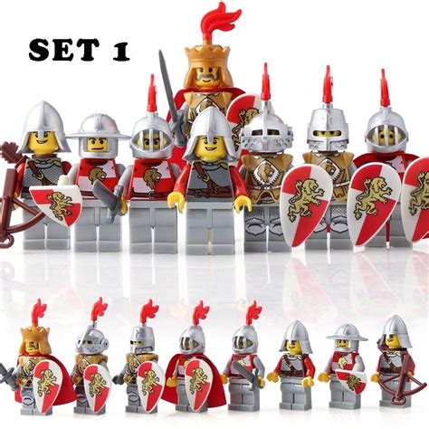 Medieval Castle Knights Sets Of 8 Custom Minifigures In 2020 Lego