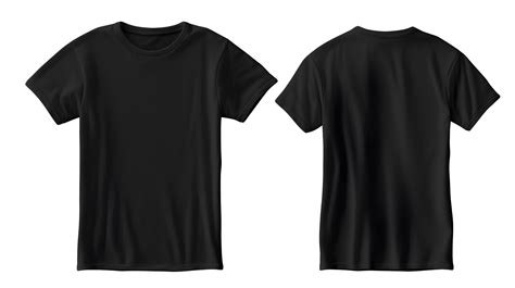 Noir T Shirt Maquette Sur Transparent Contexte 23334405 Png
