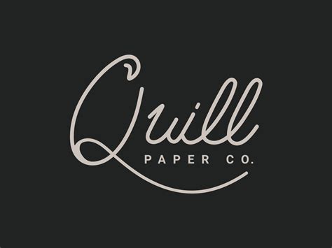 Quill Paper Co By Torrey Parker On Dribbble