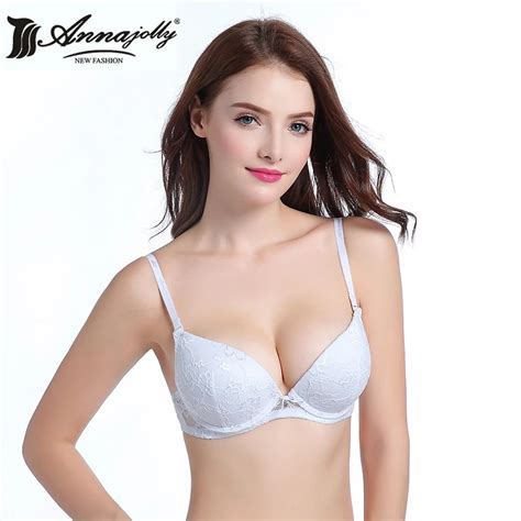 Annajolly Women Push Up Bra Top Sexy Embroidery Underwear Lingerie Comfortable White Green Red