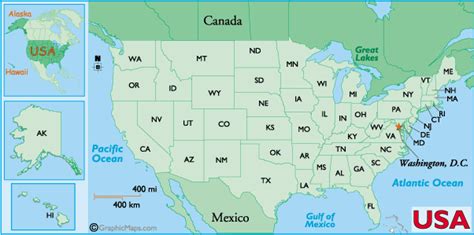 Usa Map With Cities And Latitude And Longitude