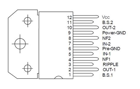 La440 dual ic audio amplifier circuit with bass and treble control. A6283/CD6283 Stereo Audio Amplifier Circuit Diagram, 6283 ic connection