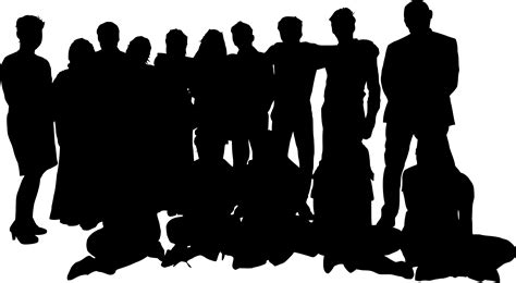 Crowd Silhouette Png Isolated Hd Pictures Png Mart