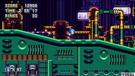 Sonic Mania Metallic Madness Zone Act 1 And 2 Youtube