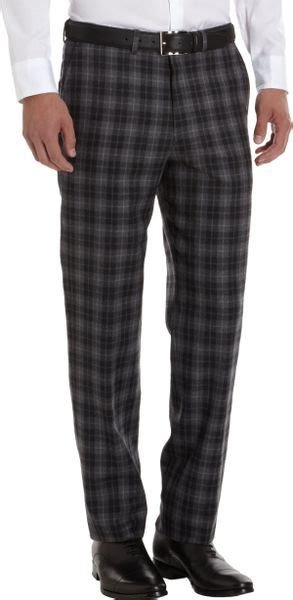 I am making a 6xl pair of pants for a santa claus, and while those are ok, i also need to make him a set of knee breeches. N. Hoolywood Check Pattern Dress Pants in Gray for Men ...