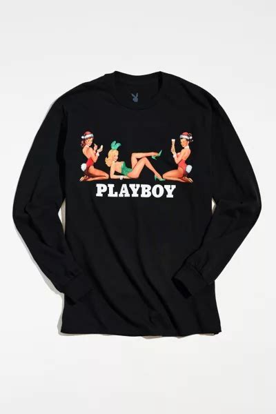 Playboy Holiday Long Sleeve Tee Urban Outfitters