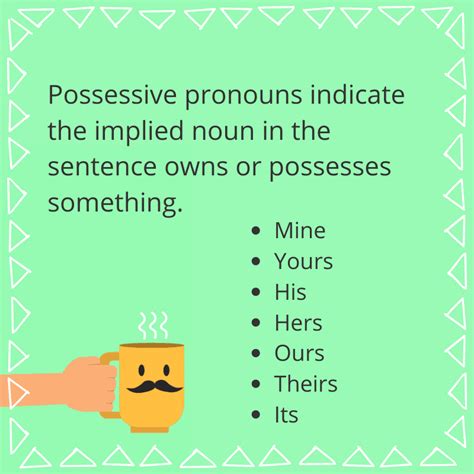 Pronouns have traditionally been regarded as one of the parts of speech. Possessive Pronouns Examples and Rules - BKA Content