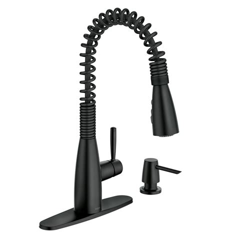 This makes it easy to fill pots on the kitchen countertop. MOEN Springvale Single-Handle Pull-Down Sprayer Kitchen ...