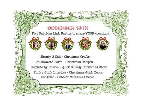 Christmas Craft Linky Party Shanty 2 Chic