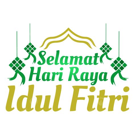 Letras Selamat Hari Raya Idul Fitri Con Mezquita Y Linterna Png