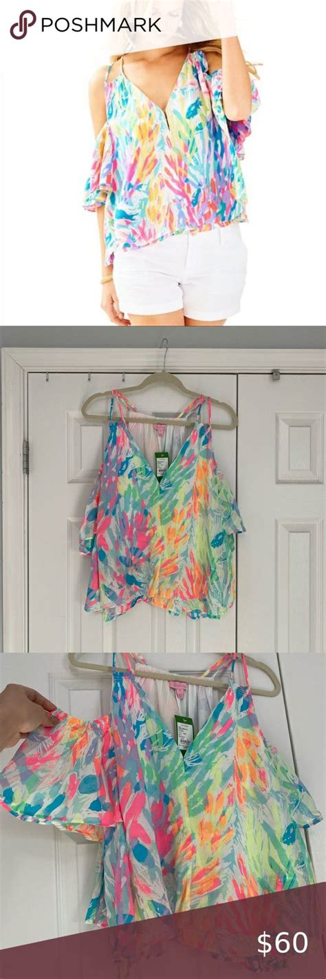 Nwt Lilly Pulitzer Bellamie Top In Sparking Sands Lilly Pulitzer