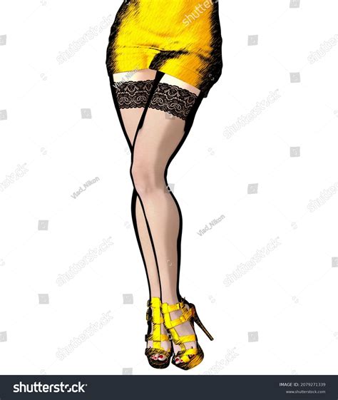 Beautiful Long Slender Sexy Female Legs Stock Illustration 2079271339 Shutterstock