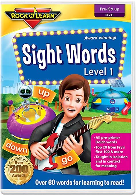 Jp Rock N Learn Sight Words Level 1 Dvd Import Brad