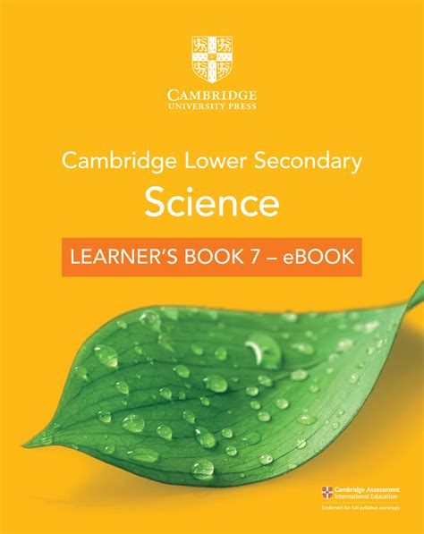 Pdf Ebook Cambridge Lower Secondary Science Learners Book 7 2nd
