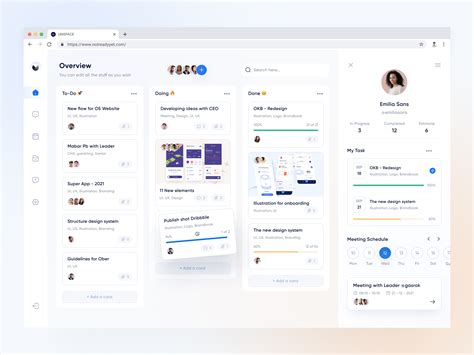 Dashboard Task Management 😁 By Nazmi Javier ⚡️ For Unspace On Dribbble