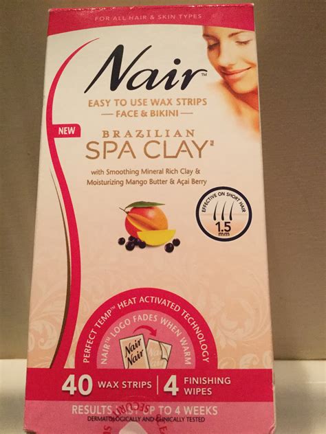 Nair Brazilian Spa Clay Face And Bikini Wax Strips Reviews In Hair