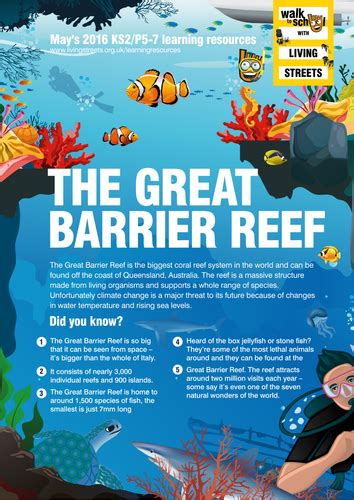 Wow May 2016 Great Barrier Reef Ks2 Teaching Resources