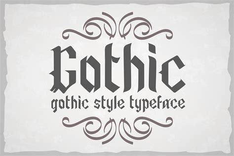 Gothic Style Otf Font Display Fonts Creative Market