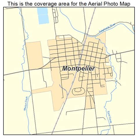 Aerial Photography Map Of Montpelier In Indiana