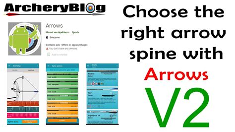 How To Choose The Right Arrow Spine For Your Bow Using The Arrows App