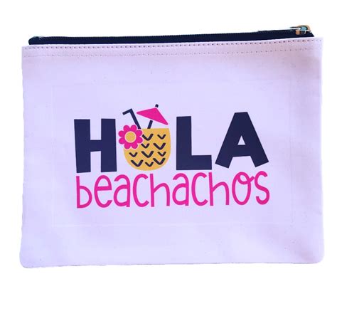 Hola Beachachos Pouch | Pouch, Pencil case, Zipper pouch