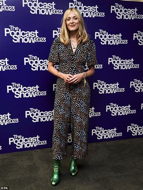 Fearne Cotton Cuts A Stylish Figure In A Patterned Jumpsuit As She Attends The Podcast Show