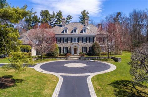 11000 Square Foot Georgian Style Stone Mansion In Greenwich Ct