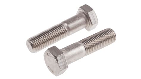 Rs Pro Plain Stainless Steel Hex Bolt M16 X 65mm Rs