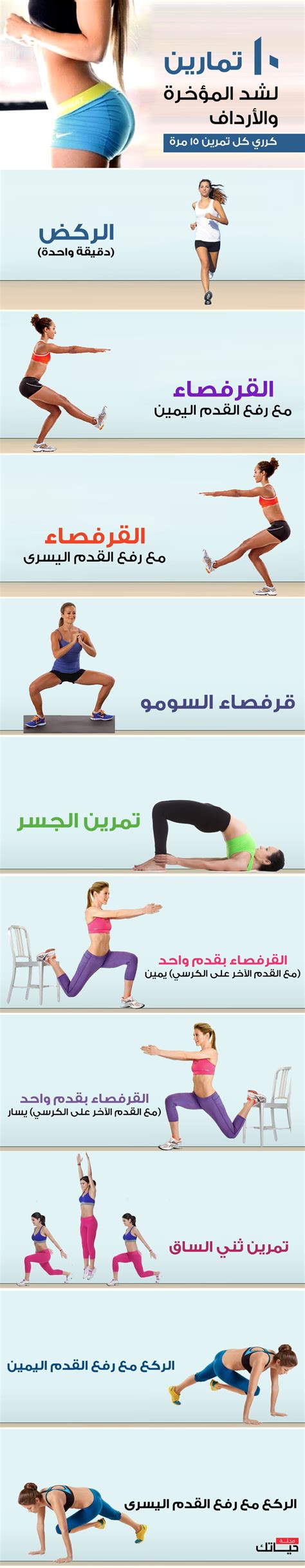 اسماء تمارين