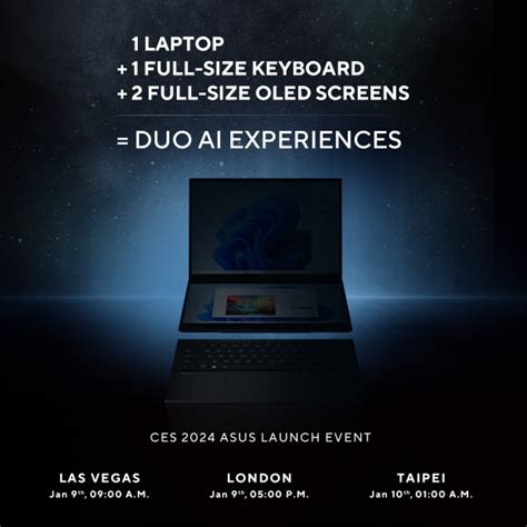 Asus Teases New Zenbook Laptop With Two Full Sized Oled Displays Full