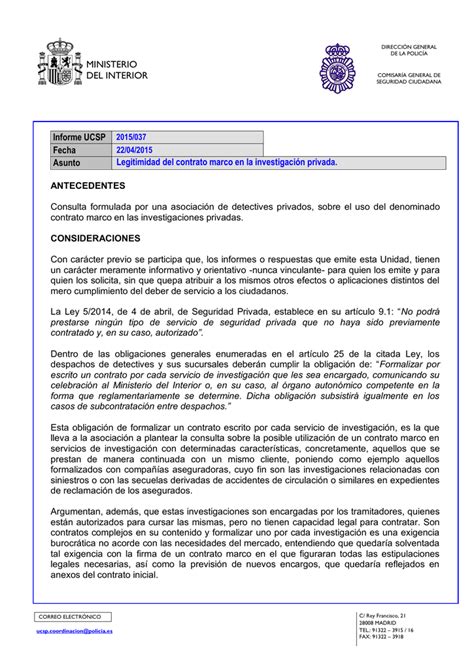 Ministerio Del Interior Informe Ucsp 2015037