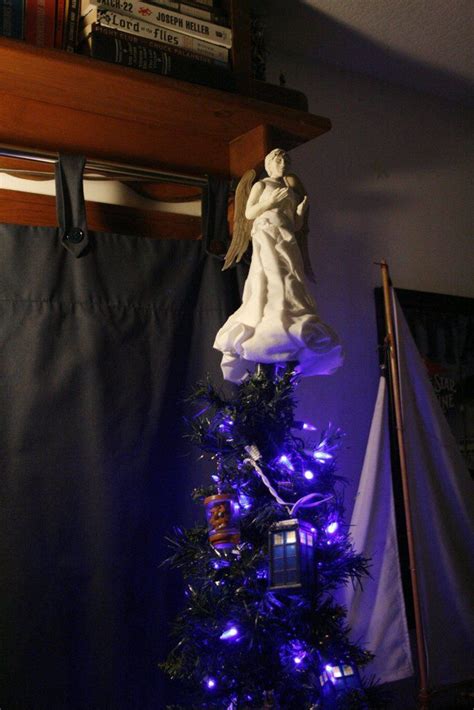 Most Terrifying Christmas Tree Ever Doctor Who Tree With Weeping Angel