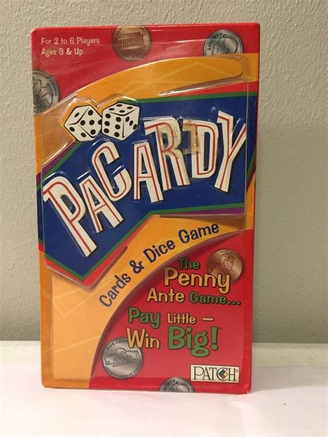 Pacardy Cards And Dice Game Patch 2005 New Penny Ante Game Night Ebay