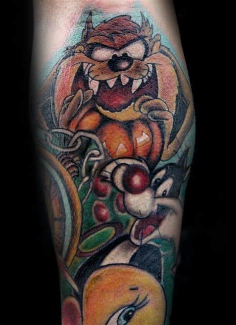 60 Looney Tunes Tattoos For Men Animated Cartoon Ink Ideas