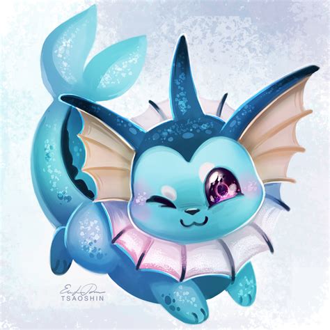 134 Vaporeon By Tsaoshin On Deviantart