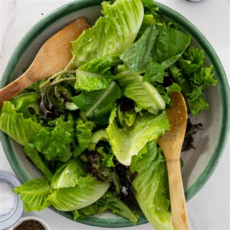 Easy Green Salad With Lemon Parmesan Dressing Simply Delicious