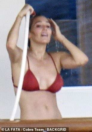 Guy Ritchie S Wife Jacqui Wears A Burgundy Bikini As They Enjoy A Luxury Yacht Day In Sardinia