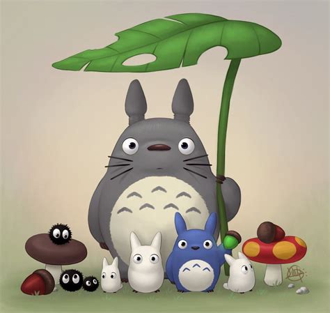 Totoro And Friends By Luigil Kawaii Doodles Cute Doodles Tim Burton
