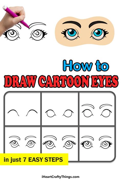 Cartoon Eyes Drawing How To Draw Cartoon Eyes Step By Step