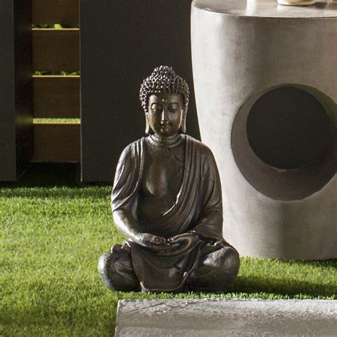 Bloomsbury Market Donellan Outdoor Meditating Buddha Statue And Reviews