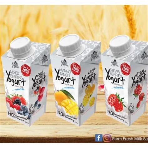 Farm Fresh Uht Fresh Milk Yogurt Drink 200ml Mix Berries Taste U