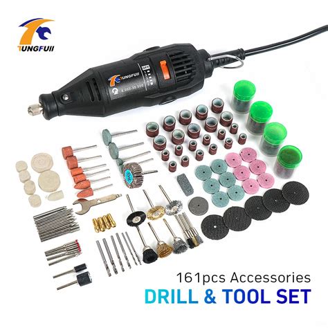 Tungfull DREMEL Style ROTARY TOOLS Electric Grinder 161Pcs Electric