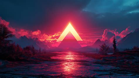 Sunset Pyramid Scenery 4K #5211n Wallpaper iPhone Phone