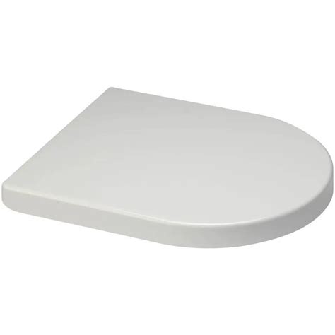 Euroshowers White Short D One Quick Release And Soft Closing Toilet Seat