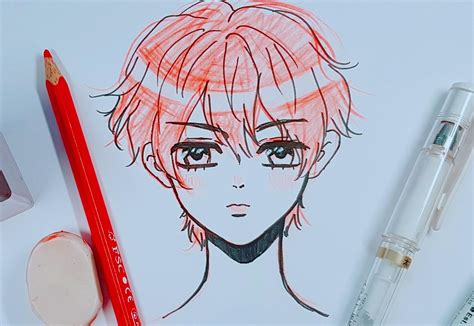 How To Draw A Manga Anime Styled Portrait Male Edition Thumin