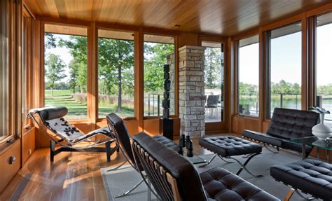 Windows North Lindstrom Lake House By Charles R Stinson Architects
