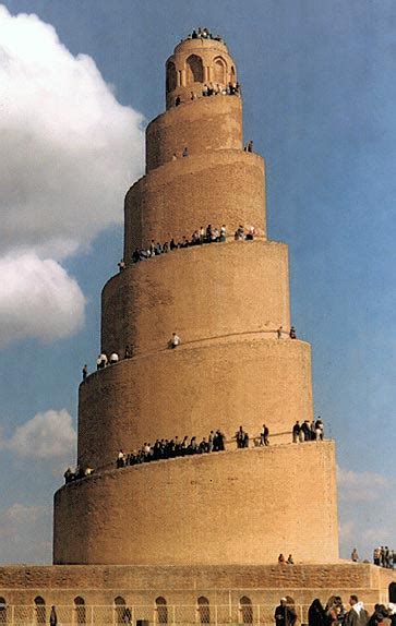 9th century abbasid mosque, damaged in modern warfare. Samarra, Iraq