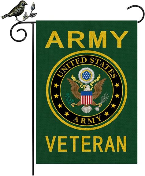 Us Army Garden Flags Veterans House Sign Us Military