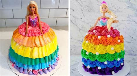 We have a proven track record of creating and sending our beautifully packaged diaper cakes on time. Best Of Princess Rainbow Cake Decorating Ideas | Top Pretty Cake Decorating Tutorials | Doll ...