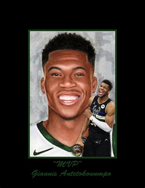 Giannis Antetokounmpo Limited Edition Mvp Print 8x10 Artist Signed And